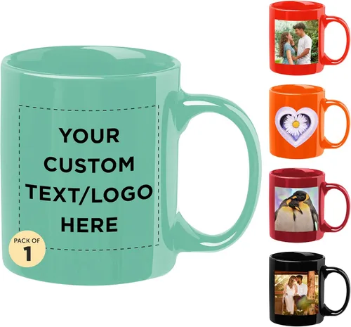 Miniatura 27 de Tazas de café de cerámica personalizadas para el Día del Padre, 11 onzas, juego de 10/50/100, paquete personalizado a granel, juego de tazas de café