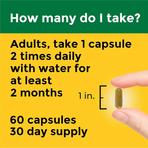 Miniatura 5 de Nature Made Cápsulas de fitosoma de berberina de mejor absorción, 1100 mg por 2 cápsulas diarias, suplemento de berberina para apoyo a la salud