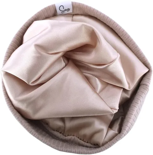 Miniatura 43 de Gorro de punto para recién nacido, para niños y niñas, con forro de satén sedoso, gorro para niños pequeños