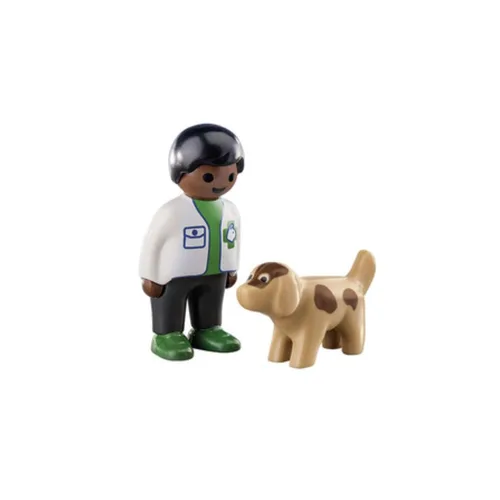 Miniatura 2 de Playmobil - 1.2.3 Veterinario con perro