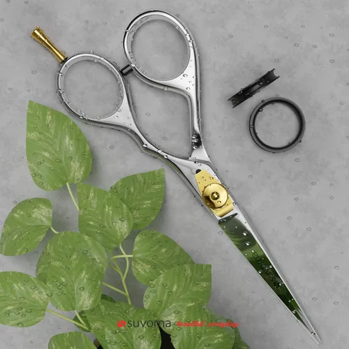 Miniatura 9 de Suvorna Tijeras de barba y bigote para hombres Tijeras pequeñas de 5 pulgadas para aseo, recortar, cortar y dar forma al vello facial Tijeras
