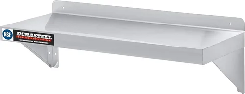 Miniatura 14 de DuraSteel Estante de acero inoxidable para montaje en pared, 24 pulgadas de ancho x 14 pulgadas de profundidad, grado comercial, certificado NSF