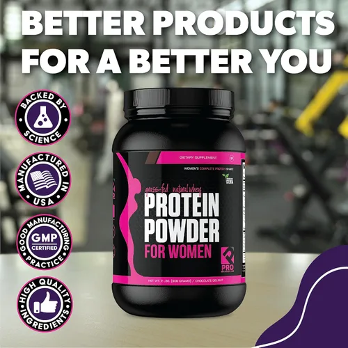 Miniatura 3 de Her Natural Whey- Proteína en polvo para mujeres para bajar de peso y para apoyar la masa muscular magra – bajo en carbohidratos – sin gluten – rBGH
