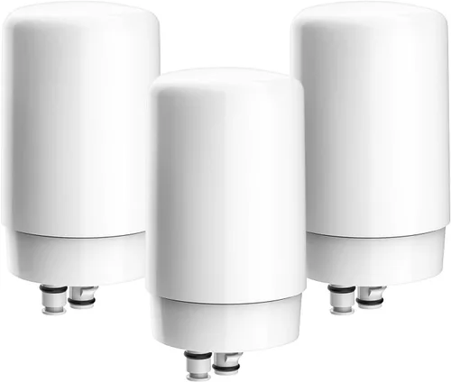 Cartucho de filtro para grifos sin BPA, reemplazo para filtro de grifo Brita® - blanco (paquete de 3)