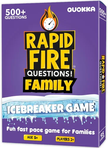 Miniatura 12 de QUOKKA Juego de tarjetas de conversación familiar – Juego de romper el hielo para niños y familias – Tarjetas rompehielos con más de 500 preguntas