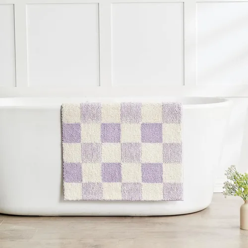 Miniatura 38 de CozeCube Tapetes de baño para baño antideslizantes, alfombras de baño de microfibra absorbente esponjosas lavables, alfombras de baño estéticas