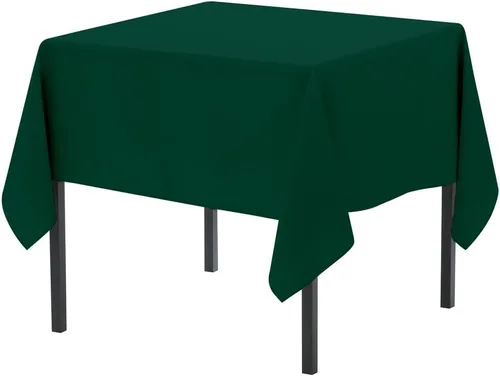 Miniatura 90 de Pomp Mantel Premium de Poliéster de 60" x 84" en Color Amarillo Plátano Tela Fácil de Cuidar, Resistente a Arrugas y Manchas Para Mesa Banana