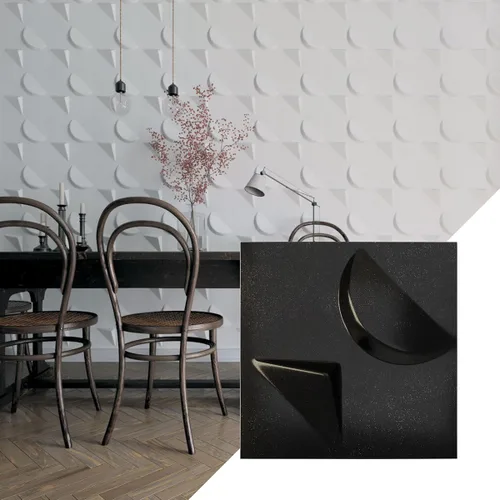Miniatura 20 de Ekena Millwork WP12X12APWH 11 7/8 pulgadas de ancho x 11 7/8 pulgadas de alto Apollo EnduraWall Decorativo 3D Panel de pared cubre 0.98 pies