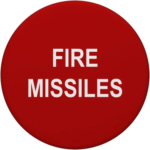 Miniatura 3 de Fire Misiles Botón PopSockets Agarre y Soporte para Teléfonos y Tabletas, Negro