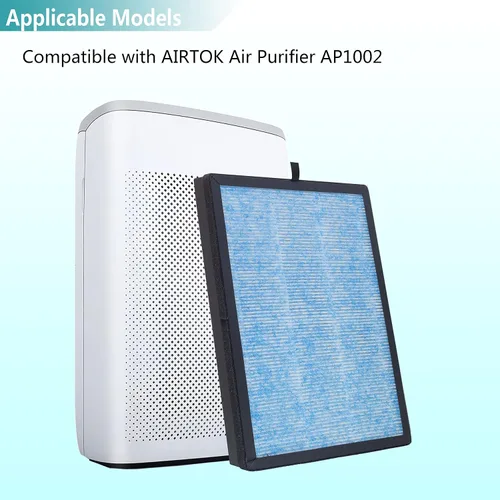 Miniatura 2 de Paquete de 2 filtros de repuesto AP1002 AP1002-RF, compatibles con purificador de aire AIRTOK AP1002 y purificador de aire Airthereal Pure Morning