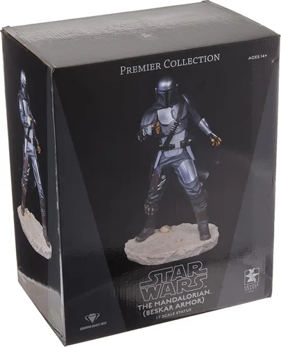 Miniatura 3 de Star Wars Premier Collection: The Mandalorian MK3 - Estatua a escala 1:7, multicolor, 10 pulgadas