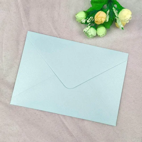Miniatura 3 de 25 sobres A7 mate azul bebé, 5.35 x 7.7 pulgadas, perfectos para tarjetas de invitación de boda de 5 x 7, invitación de felicitación de cumpleaños