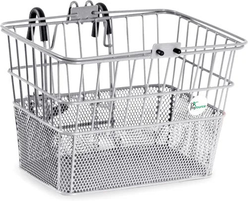 Miniatura 6 de ProSource Bicycle Front Basket for All Ages, Detachable Bike Basket with Adjustable Straps, Fits Most Bikes, 15LB Capacity