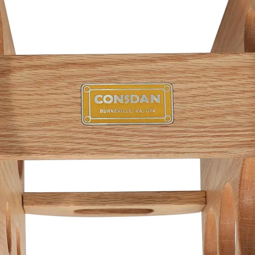 Miniatura 6 de CONSDAN Estante de vino, encimera de estantes de vino, soporte para botellas de vino de roble cultivado en Estados Unidos, soporte de soporte
