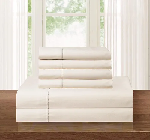 Miniatura 80 de Elegant Comfort - Juego de ropa de cama resistente a arrugas y decoloración más acogedor, sábana bajera elástica en todo el contorno, bolsillo