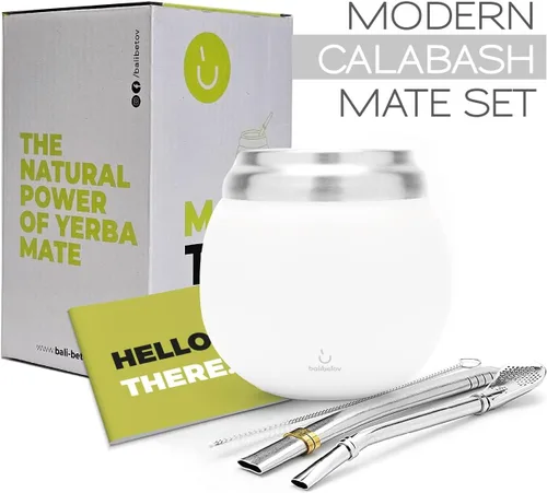 Miniatura 6 de BALIBETOV Kit de Yerba Mate - Incluye taza de yerba mate y juego de bombilla - Juego de calabaza térmica y bombilla de acero inoxidable de doble