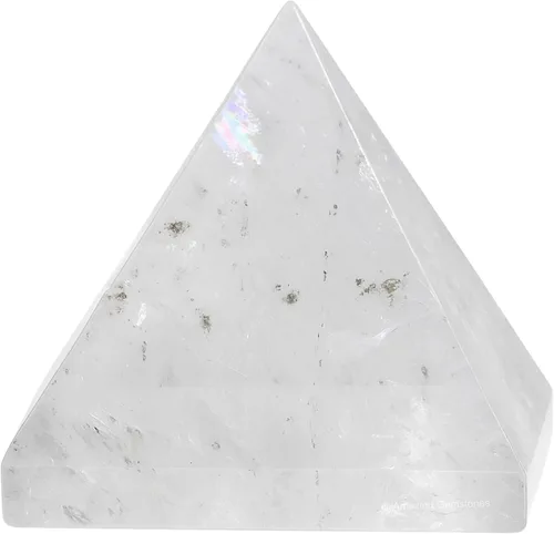Miniatura 2 de Piedras Curativas de Cristal de Pirámide de Cuarzo Claro de Amazing Gemstone - Figura de Gran Pirámide de 2" de Piedra Natural para Meditación