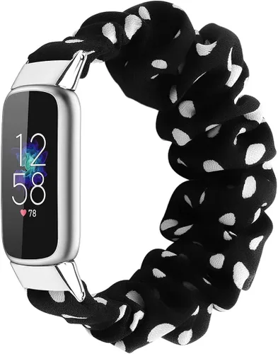 Miniatura 15 de Correas elásticas compatibles con Fitbit Luxe Bands, pulsera elástica de tela suave de repuesto para Fitbit Luxe Fitness Tracker, pequeña/grande