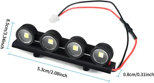 Miniatura 7 de Trx4m k10 Kit de luz, luz de techo de coche RC/luz LED trasera delantera para Traxxas 1/18 Trx4m K10 RC Crawler piezas de actualización