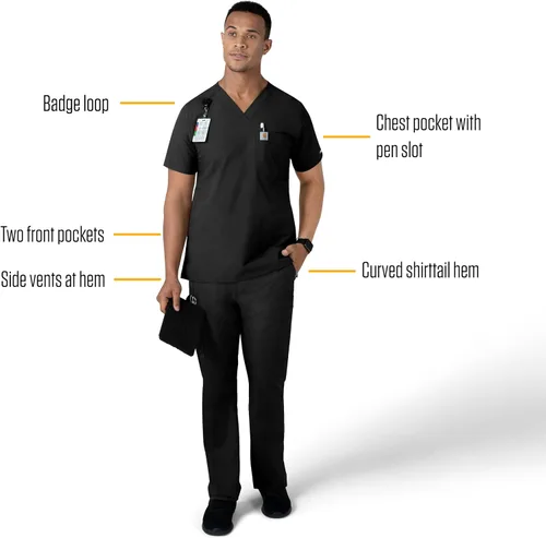 Miniatura 2 de Carhartt Camiseta con cuello en V Force para hombre