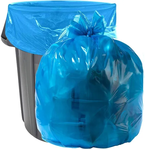 Miniatura 6 de Aluf Plastics Bolsas de basura azules de resistencia industrial de 55 a 60 galones, 1.2 milésimas de pulgada de pulgada de diámetro, 38 x 55