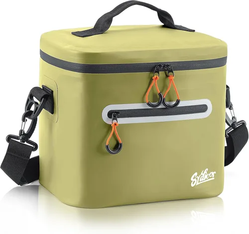 Miniatura 13 de Bolsa de picnic con aislamiento de lados blandos, 7/16/30 latas de lonchera aislada, bolsa de almuerzo impermeable, a prueba de fugas, portátil