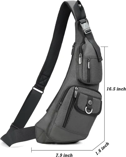 Miniatura 80 de Nicgid Sling Bag - Mochila bandolera para hombre), LYSB01NH075BJ-SPRTSEQIP