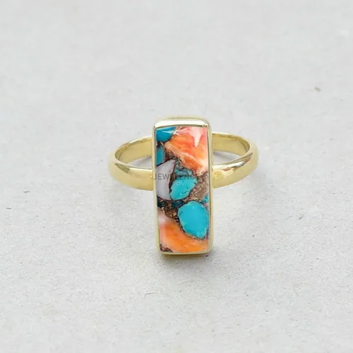 Miniatura 49 de Anillo de plata de ley maciza superpuesta de oro amarillo de 18 quilates para mujer, anillo de compromiso de plata esterlina, juego de bisel