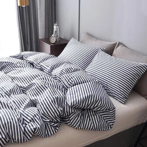 Miniatura 2 de JELLYMONI - Juego de cama de algodón suave y lujoso, tamaño individual, queen y king (fundas de edredón y de almohadas) (no incluye edredón)