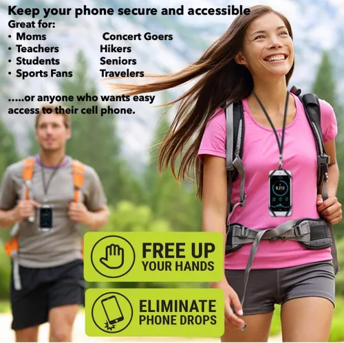 Miniatura 2 de Gear Beast Cordón para teléfono celular, funda de silicona para teléfono inteligente y correa para el cuello compatible con la mayoría de teléfonos