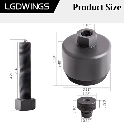 Miniatura 6 de Herramienta removedor de sello del cigüeñal delantero 303-1510, se adapta a Ford Super Duty 2011-2021 F250 F350 F450 F550, 6.7L Power Stroke Diesel