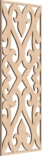 Miniatura 97 de Keene Paneles de pared decorativos de madera con calado, 9 3/8 pulgadas de ancho x 24 3/8 pulgadas de alto x 1/4 de alto, roble rojo rojo (Red Oak)