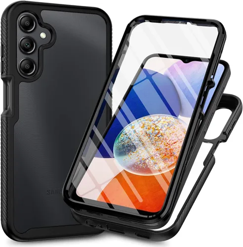 Miniatura 14 de Funda para Samsung Galaxy A13 LTE 4G, Samsung A13 LTE Funda para teléfono con protector de pantalla integrado, cubierta trasera delgada transparente