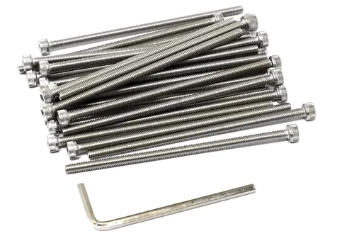 Miniatura 265 de iexcell 25 piezas M4 x 60/65/70/75/3.150 in paso de rosca 0.028 in acero inoxidable 304 cabeza hexagonal Tornillos Tornillos surtido Kit