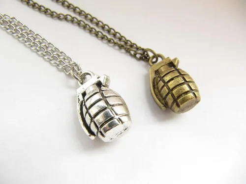 Miniatura 2 de Bomb Juego de collar Granada de mano collar de ejército collar collar Warrior militar