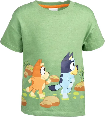 Miniatura 3 de Bluey Conjunto de camiseta y pantalones cortos de rizo francés