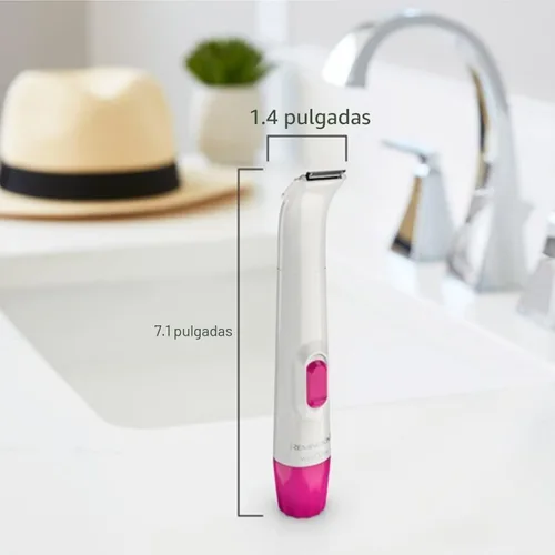 Miniatura 8 de Remington Kit de aseo para cuerpo y bikini suave y sedoso, depiladora y afeitadora inalámbrica para mujeres, resistente al agua para el aseo