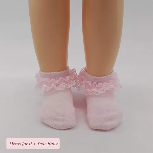Miniatura 6 de Calcetines de vestir al tobillo con volantes de encaje con volantes para niñoniñoniña