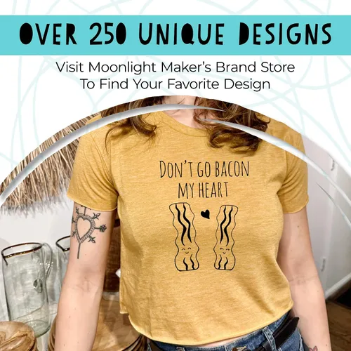 Miniatura 5 de Cute Women's Screen Location Printed Crop Tee, Shirts With Sayings