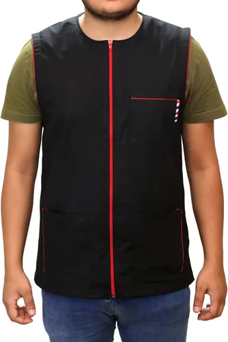 Miniatura 2 de Chaqueta de peluquero profesional para hombres y mujeres, camisa de peluquero ligera, elegante, chaquetas de corte de pelo