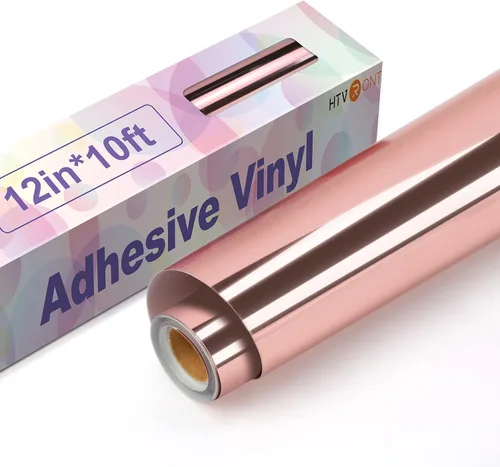 Miniatura 38 de HTVRONT - Vinilo azul claro permanente - Rollo de vinilo adhesivo azul claro brillante de 12 pulgadas x 14 pies compatible con máquina de corte