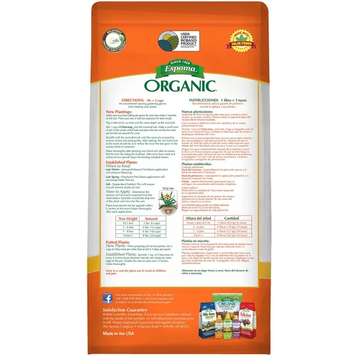 Miniatura 2 de Espoma Fertilizante orgánico de tono cítrico 5-2-6 natural y orgánico y alimento vegetal para todos los árboles de cítricos, frutas, nueces