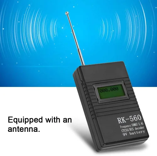 Miniatura 4 de Contador de frecuencia portátil, RK560 preciso 50 MHz-2.4 GHz, contador de frecuencia, prueba de radiofrecuencia portátil, para radio de dos vías