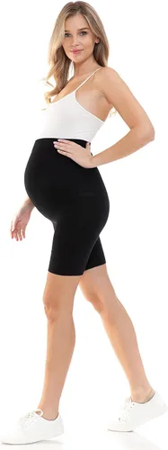 Miniatura 5 de Leggings Depot Ropa de maternidad sin costuras para mujer, ropa interior de embarazo a medio muslo, soporte para el vientre, evita rozaduras, S-XL