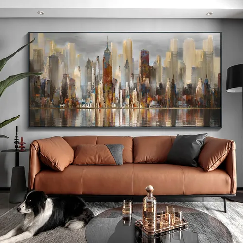 Miniatura 17 de Mofutinpo Arte de Pared de Árbol Rojo en Blanco y Negro Impresión en Lienzo Cuadro Paisaje de Árbol Rojo Grande Obra de Arte Moderna para Sala