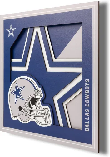 Miniatura 36 de YouTheFan Arte de pared de la serie de logotipos 3D con licencia oficial de la NFL, hecho de múltiples capas, listo para colgar en la pared, diseño