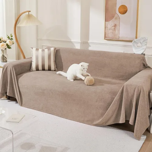 Miniatura 10 de MEETSKY Funda para silla reclinable, a prueba de arañazos, para gatos, fundas de sofá de gran tamaño, lavable para sofá individual, funda suave