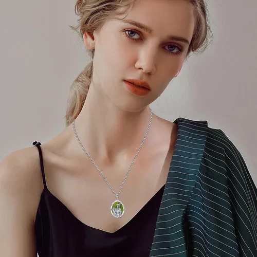 Miniatura 3 de XIXLES Saint Patrick Necklace for Men 925 Sterling Silver St Patrick Necklace Catholic St Patrick Medal Medallion Pendant Necklaces Amulet