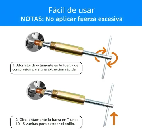 Miniatura 4 de Extractor de Manga de Compresión Herramienta de Remoción Tuerca y Virola de Tubería 03943 - Removedor de Manga Solo para Accesorios de Compresión
