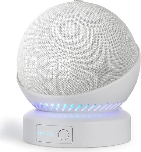 Miniatura 10 de Base de batería Liboer para Echo Dot 5ta Generación, base de batería portátil para Echo Dot 4ta Generación y soporte de batería para HomePod Mini
